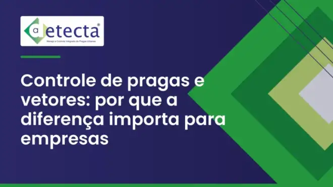 Capa do artigo sobre controle de pragas e vetores.