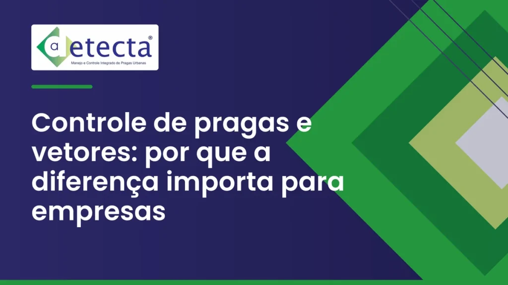 Capa do artigo sobre controle de pragas e vetores.